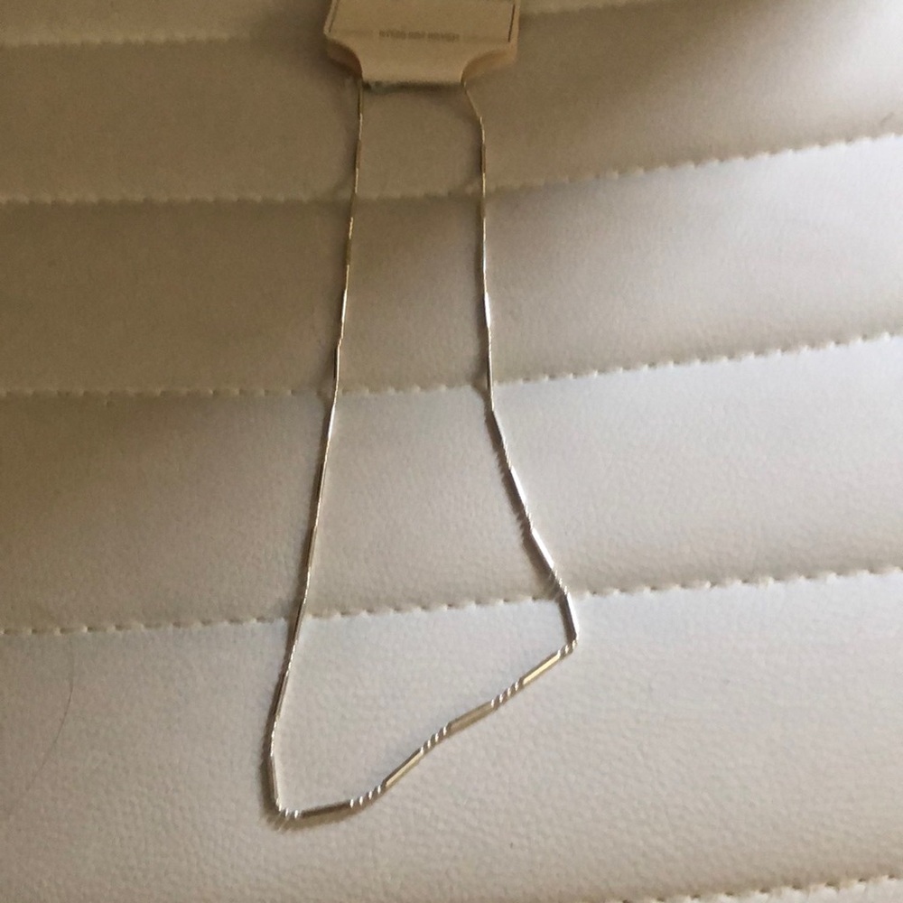 Sterling silver chain can put pendant on about 16”